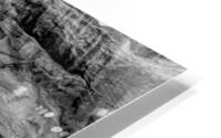 View From Under Double Arch Vertical Grayscale HD Metal print
