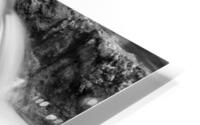 Cascading Waterfalls Grayscale HD Metal print