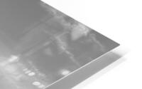 Two Windmill Turbines Grayscale HD Metal print