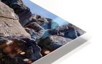 Shell Island Rocks And Waves HD Metal print