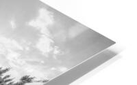 Colorado Sun Star Sunset Grayscale HD Metal print