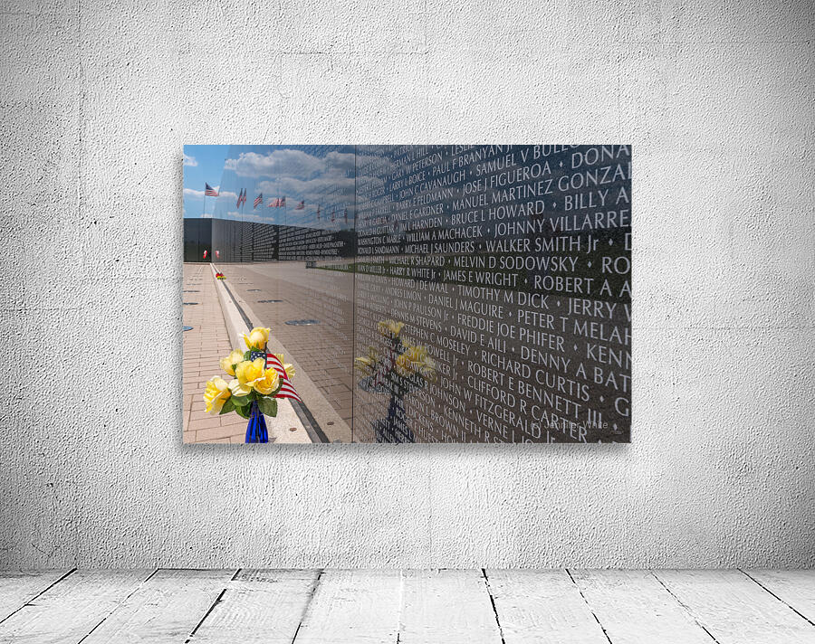 Vietnam Wall Yellow Roses Wall Preview