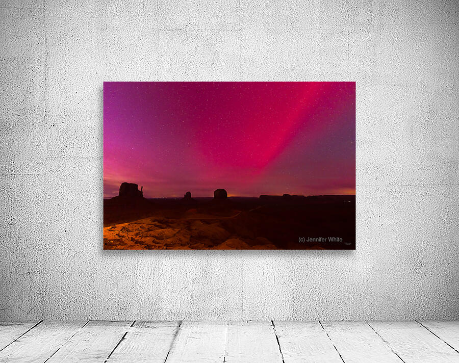 Monument Valley Northern Lights Wall Preview