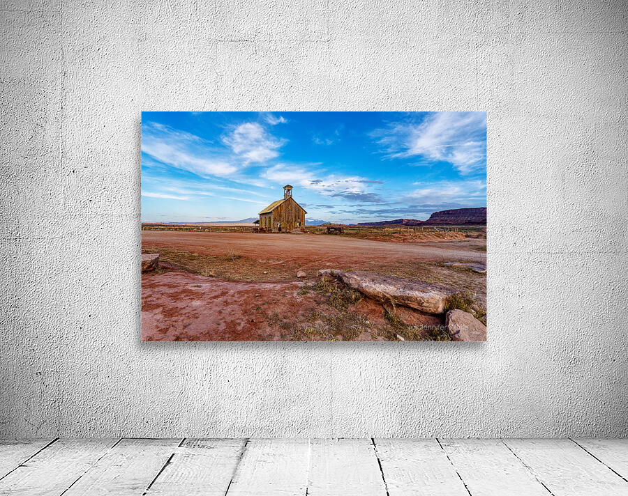 Old Western Church And Wagon Moab Utah Wall Preview