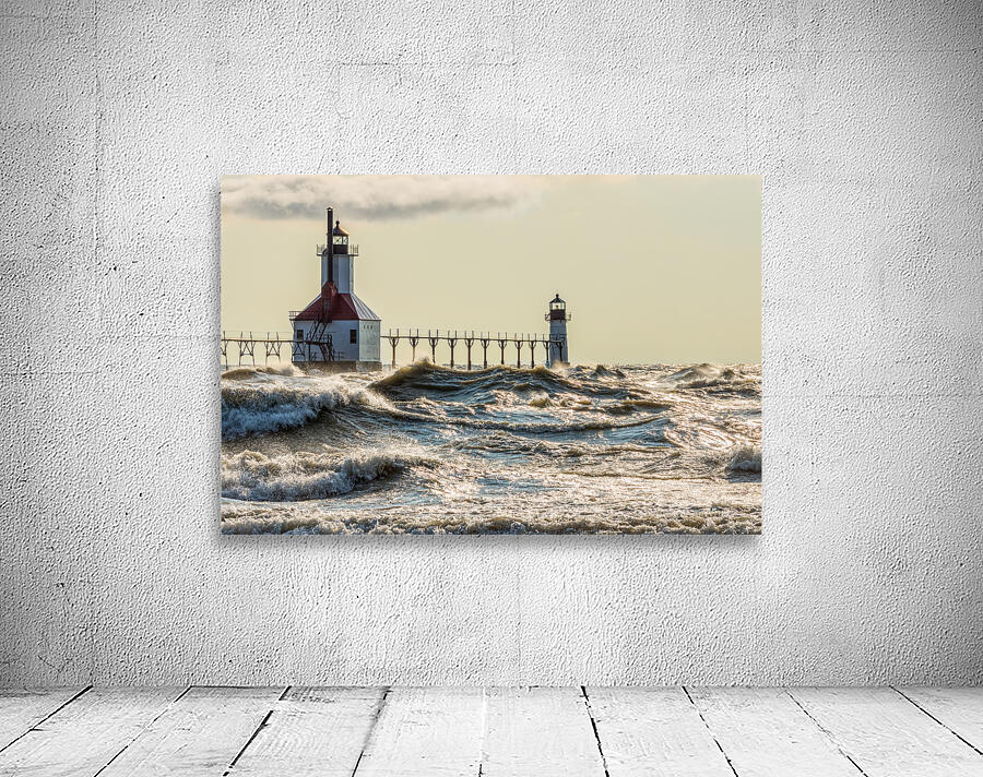 Golden Moment St Joseph Lighthouse Wall Preview
