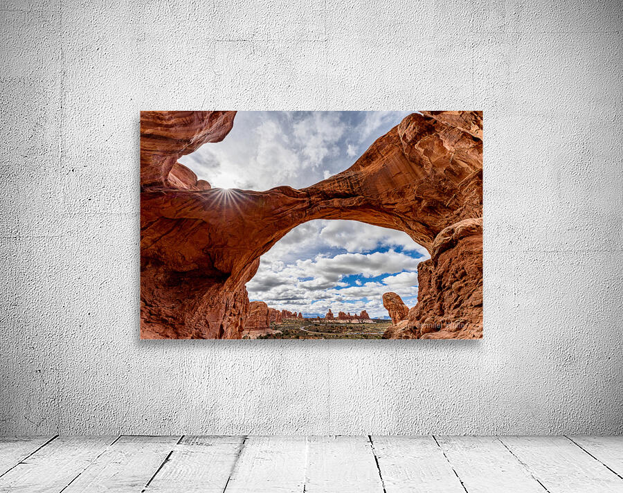 Sunburst Over Double Arch Wall Preview