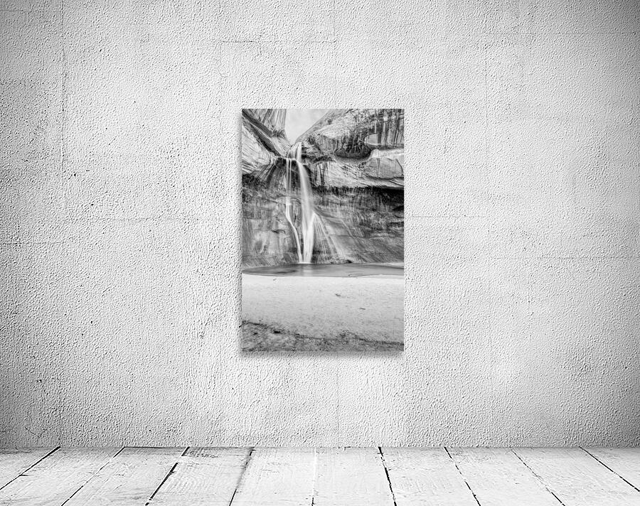 Lower Calf Creek Waterfall Grayscale Wall Preview