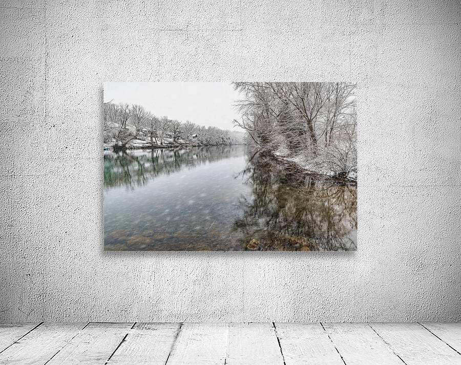 Snowing At The Finley River Wall Preview