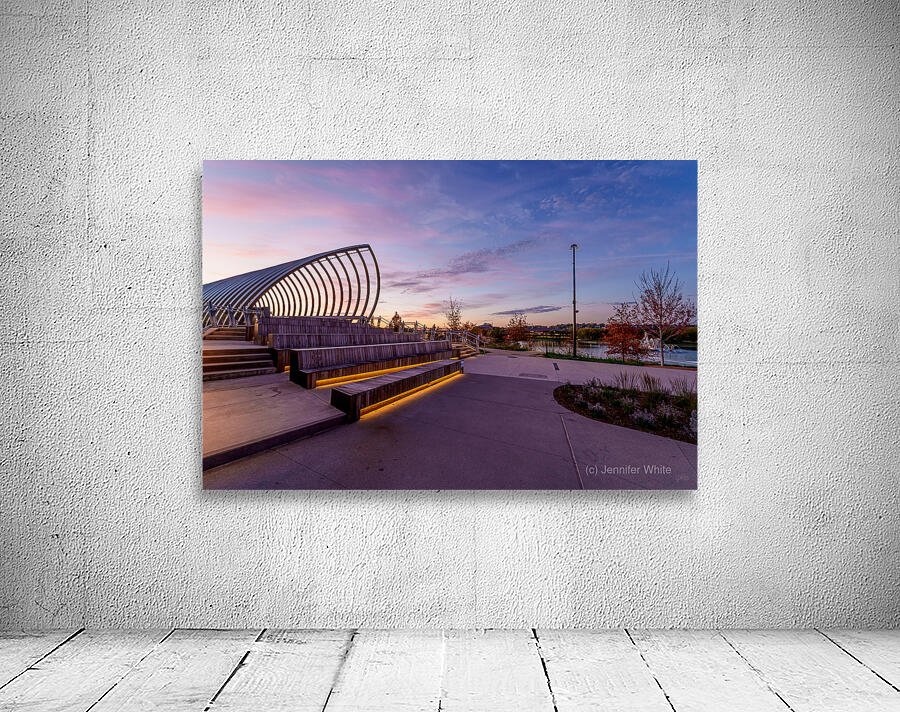 Purple Morning Omaha Riverfront Wall Preview