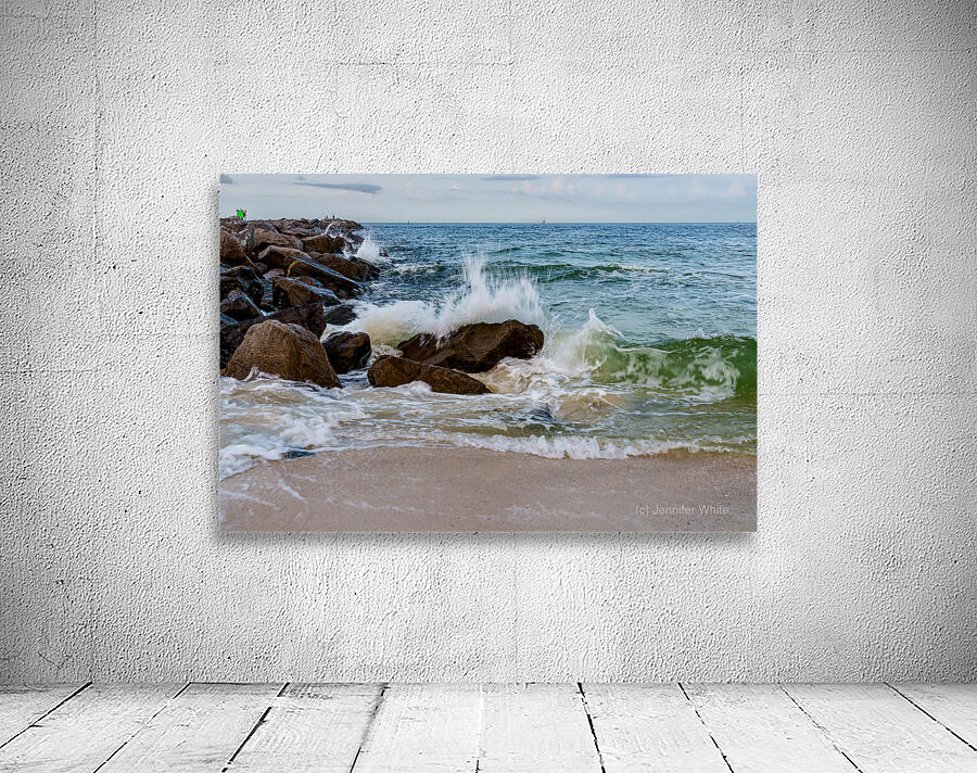 Wave Splashes Perdido Jetty Wall Preview