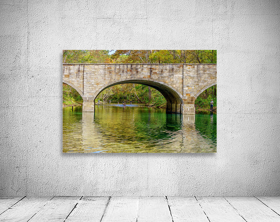 Anglers Casting Bennett Spring Bridge Wall Preview