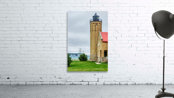 Mackinac Bridge And Lighthouse Wall Preview
