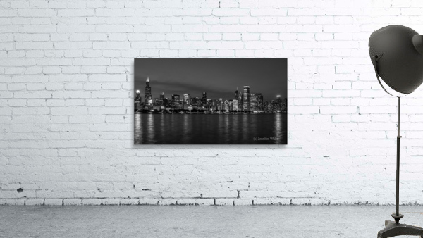 Chicago Night Cityscape Wall Preview