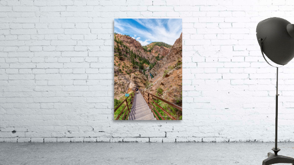 Looking Down Seven Falls Stairs Wall Preview