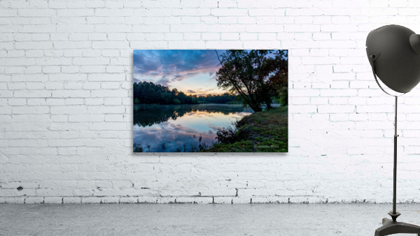 Lake Springfield Twilight Reflecctions Wall Preview