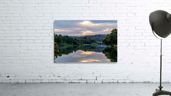 Lake Springfield Fall Morning Reflections Wall Preview