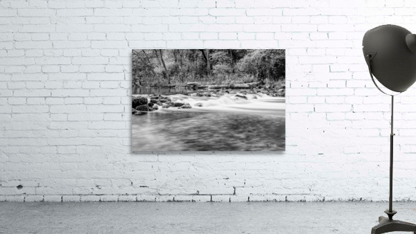 Bennett Spring State Park Rapids Grayscale Wall Preview