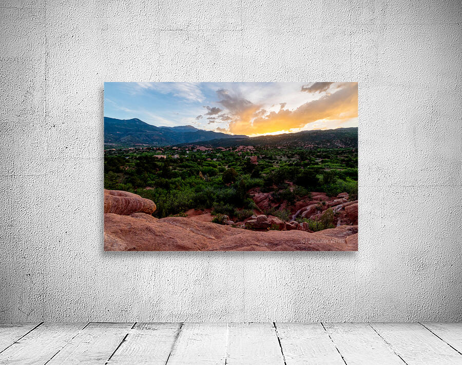 Golden Sunset By Pikes Peak Wall Preview