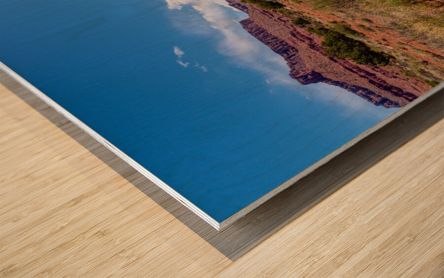 Utah Desert Hiking At Professor Creek Wood print