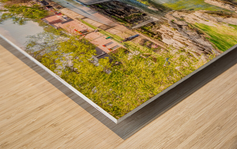 Cascading Waterfall Siloam Springs Arkansas Wood print