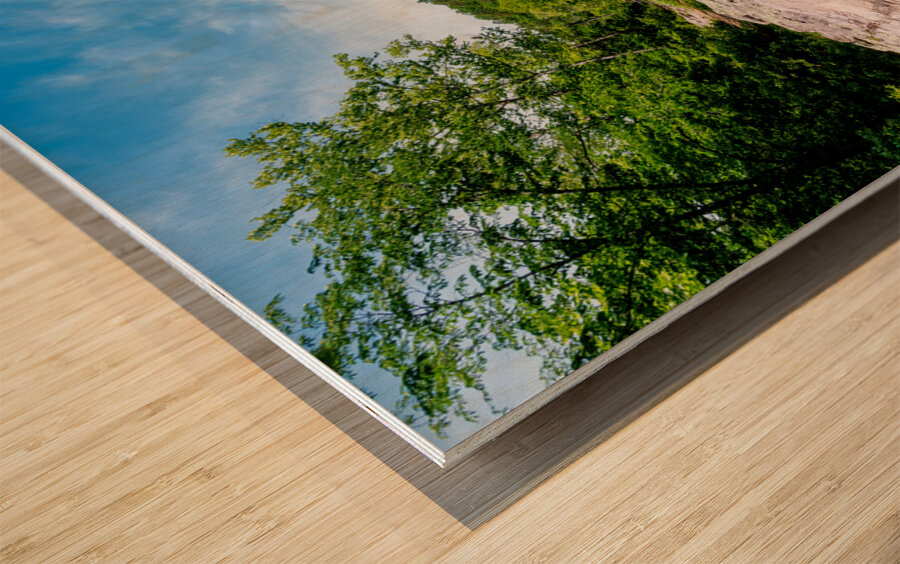 Rocky Creek And Rhyolite Rocks Wood print