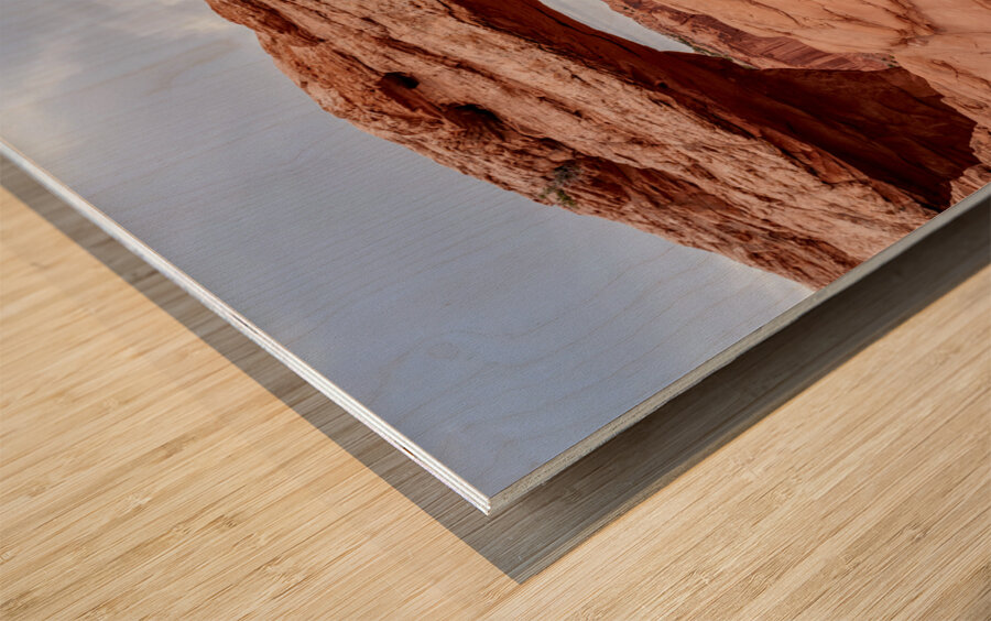 At Mesa Arch Canyonlands Wood print