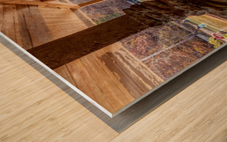 Underneath Rockbridge Mill Wood print