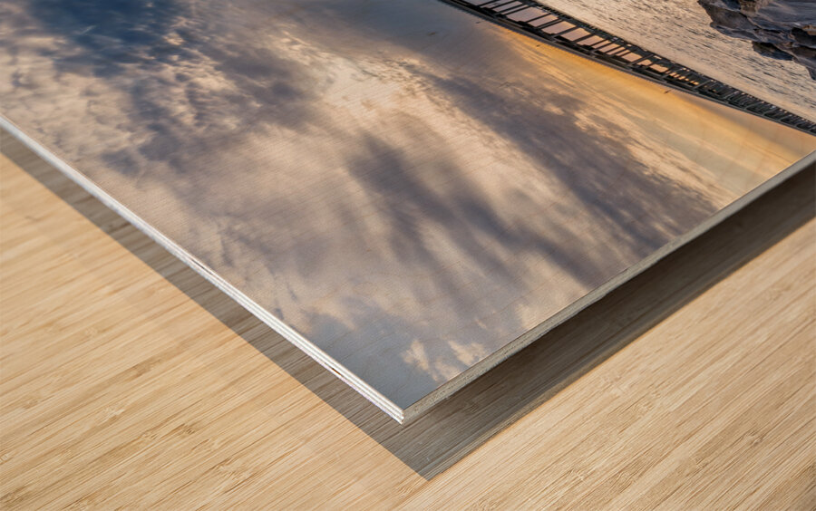 Destin Florida Bridges Evening Wood print