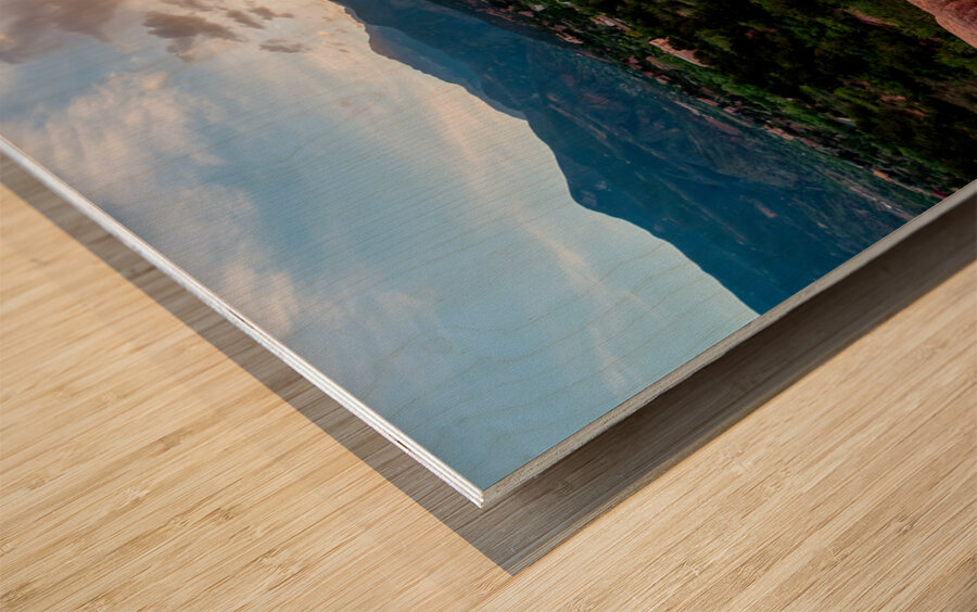 Golden Sunset By Pikes Peak Wood print