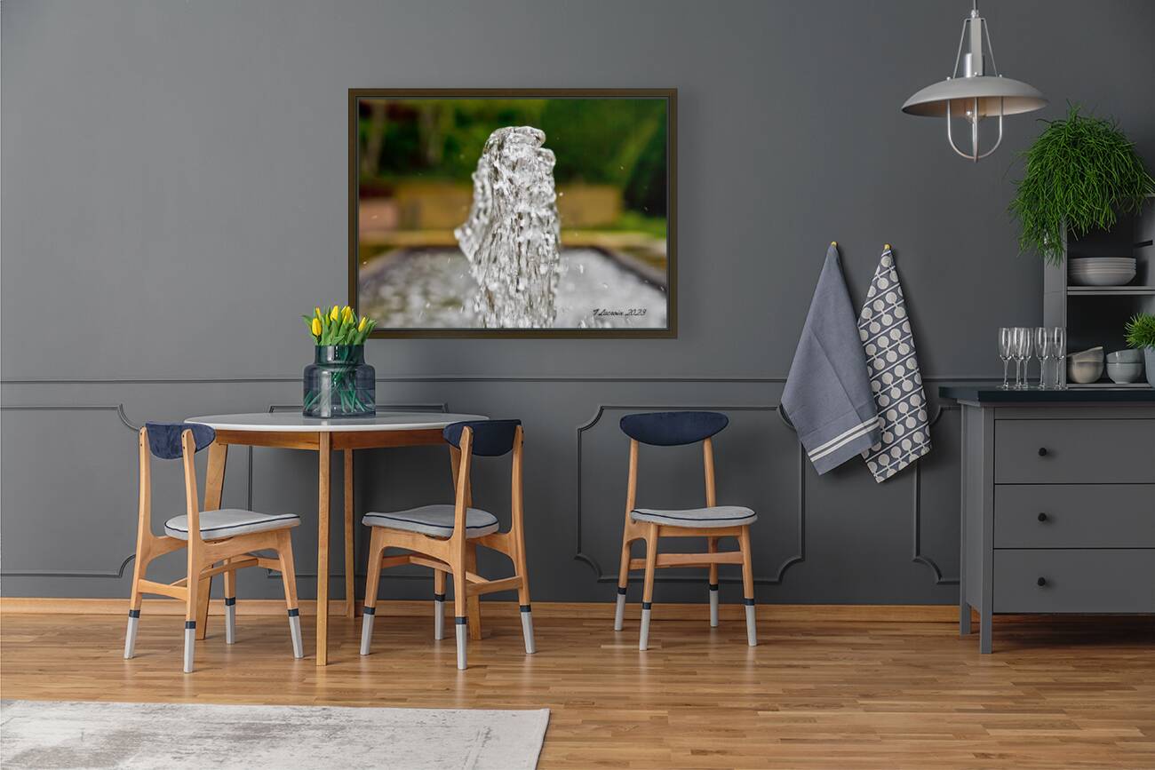 Fountain At the Botanical Garden Reproduction