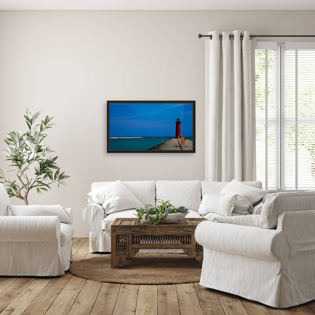 Kenosha Wisconsin Harbor 3 Reproduction