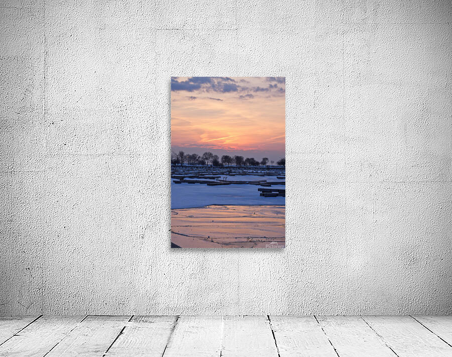 Winter Montrose Harbor Chicago IL Wall Preview