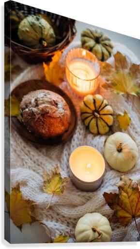 Cozy autumn Canvas Print