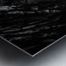 Black timber Metal print