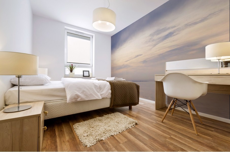 Gold and blue Mural print