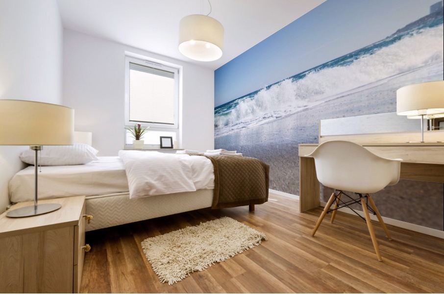 The wave Mural print