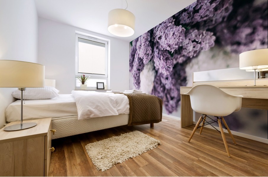 Lilac flowers Mural print