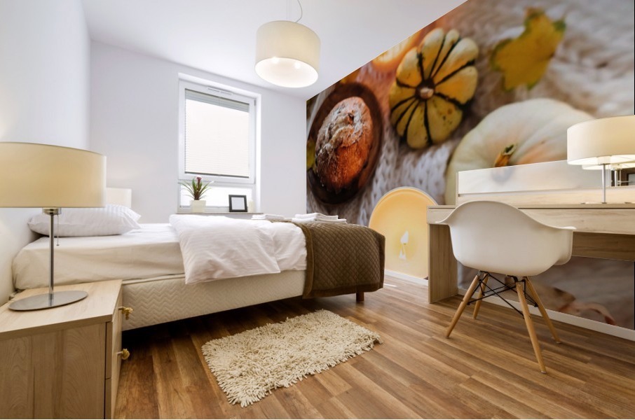 Cozy autumn Mural print