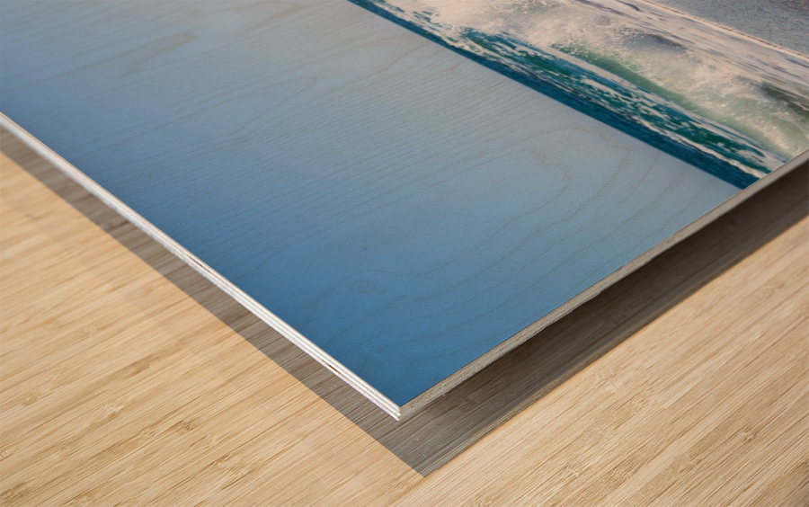 The wave Wood print