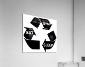 eat gym sleep Acrylic Print