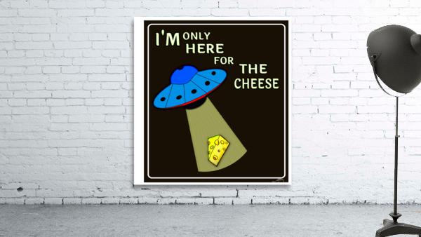 Alien loves cheese Wall Preview