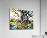 Enchanted Tree Village Acrylic Print
