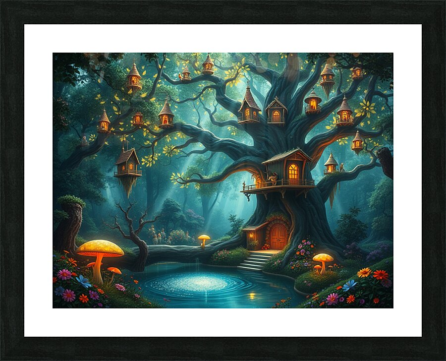 Luminous Forest Haven Picture Frame print