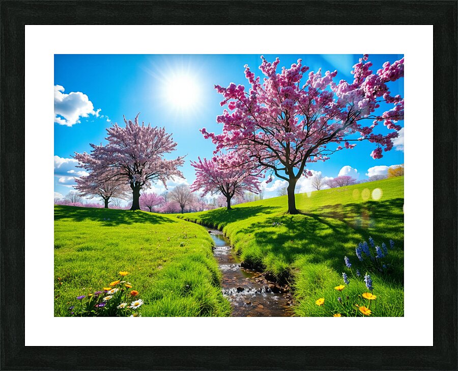 Blossoming Spring Serenity Picture Frame print