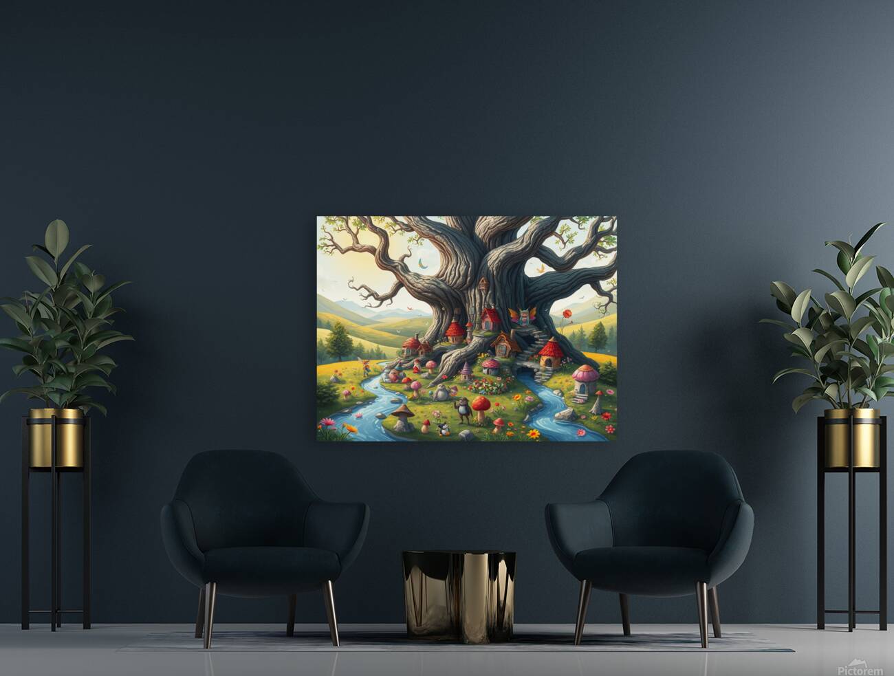 Enchanted Tree Village Reproduction