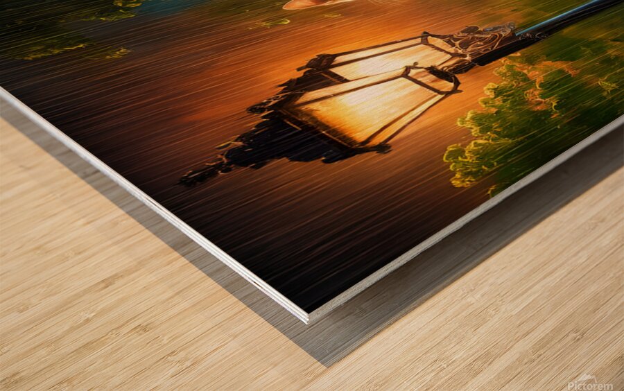 The Nocturnal Violinist Wood print