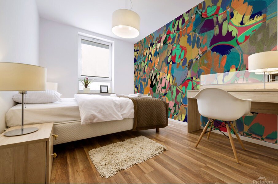 Morning Cartoons Mural print