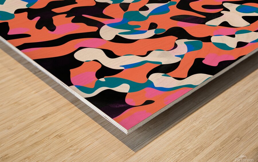 Caterpillar Wood print