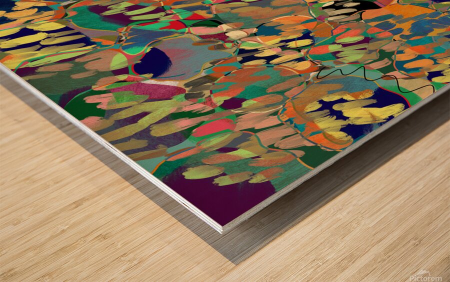 Morning Cartoons Wood print