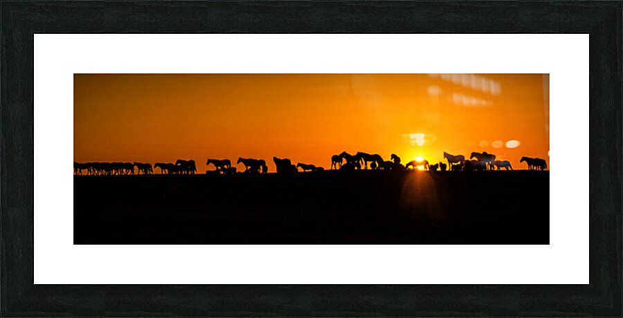 Wild West Sunset Picture Frame print